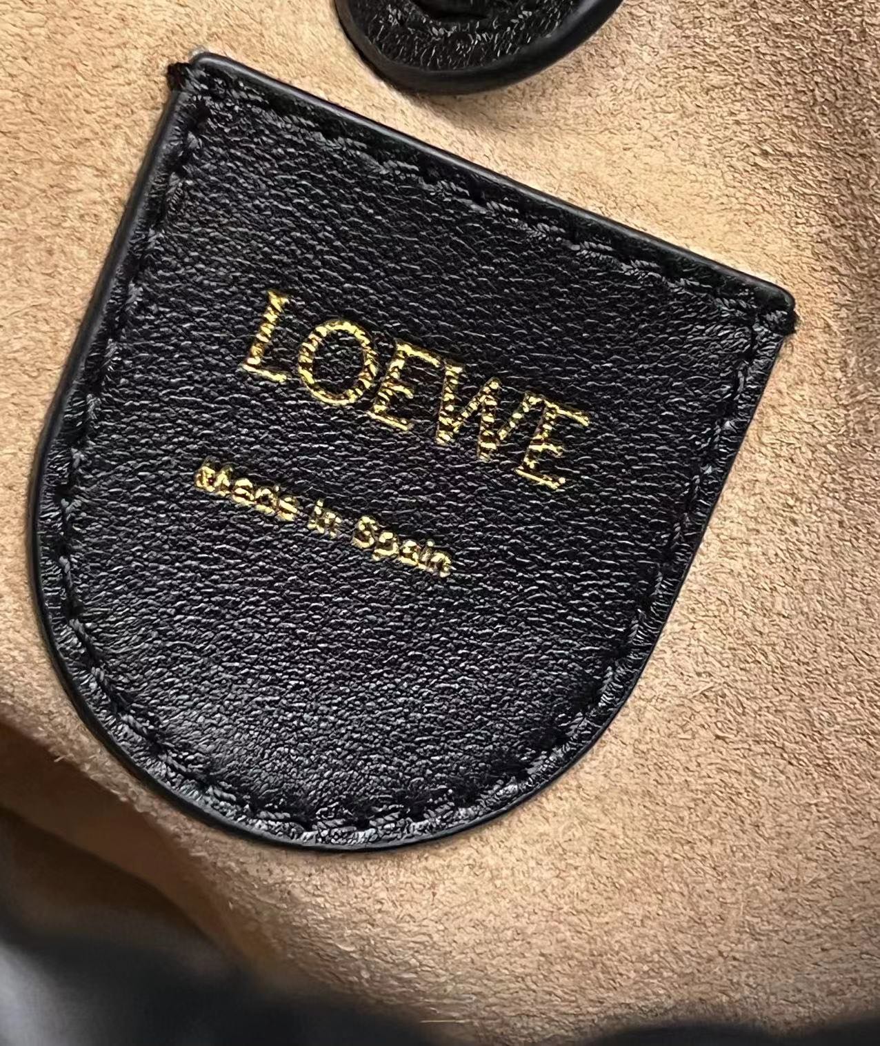 Loewe Mini Flamenco Purse bag in mellow nappa lambskin Black